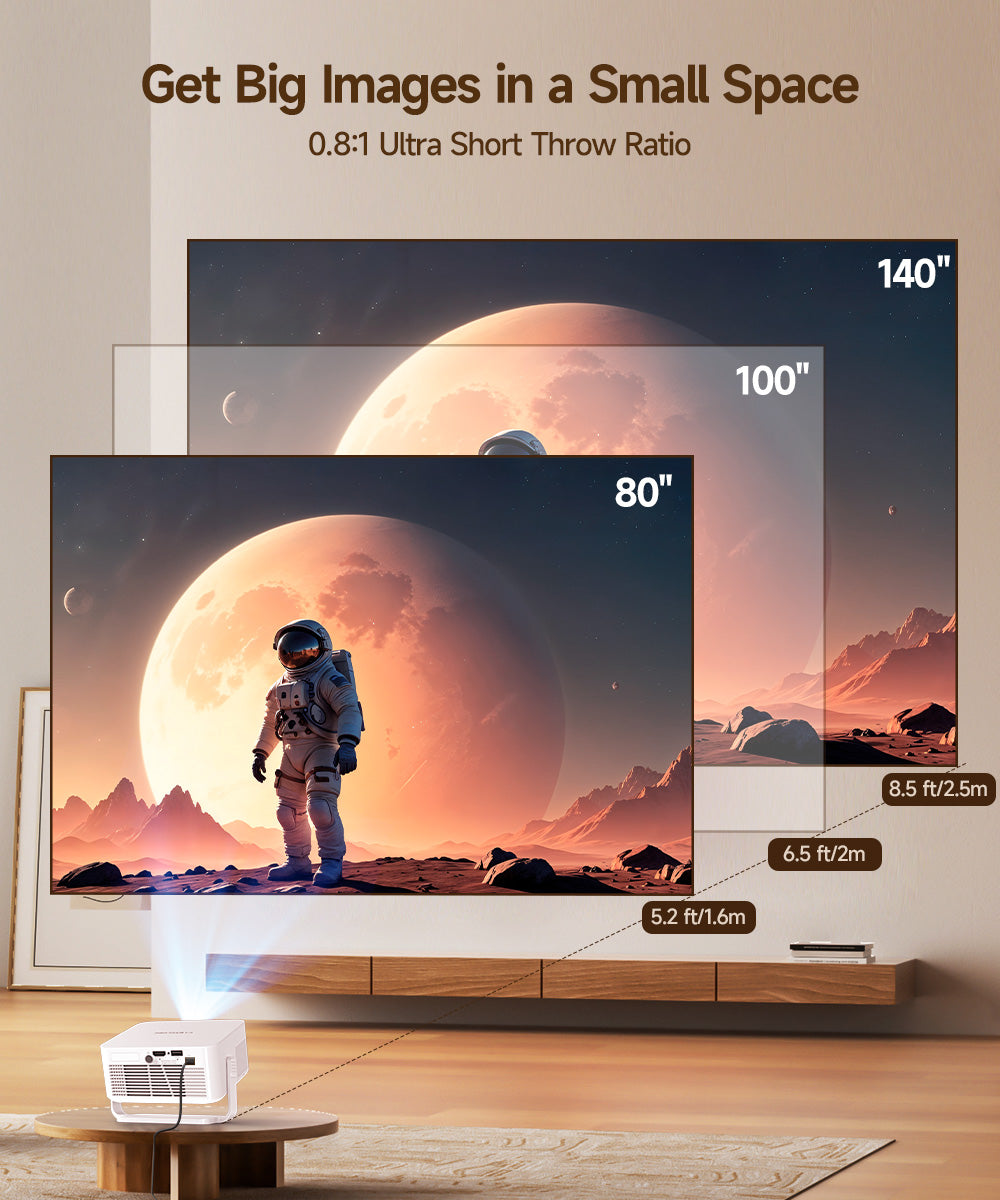 Magcubic HY300GT HD Projector Android 14 260 ANSI Lumens 2K Home Theater Dual Wifi Smart Beamer Auto Focus Google Voice