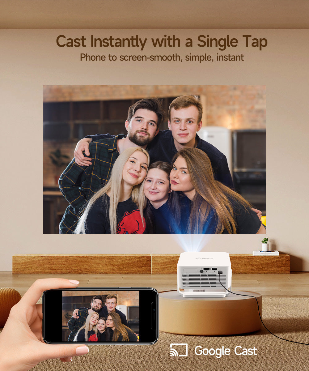 Magcubic HY300GT HD Projector Android 14 260 ANSI Lumens 2K Home Theater Dual Wifi Smart Beamer Auto Focus Google Voice