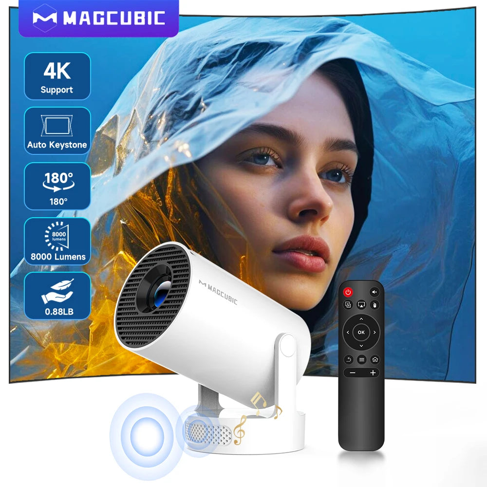 Magcubic 4K HY300 Pro + Projector Built in 5W Speaker 1280