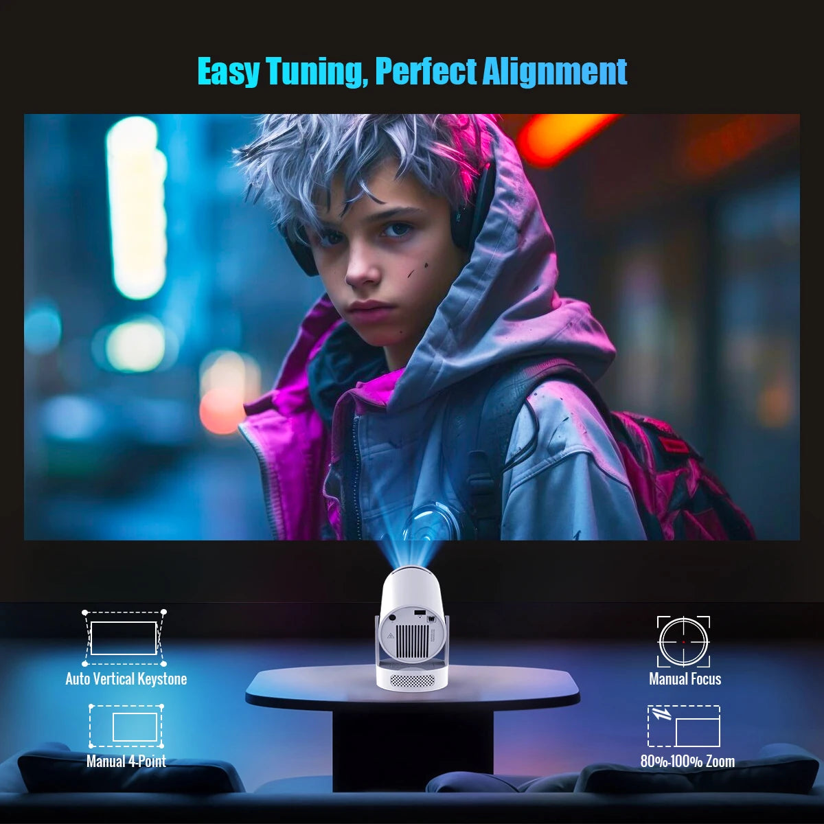 Magcubic HY300 Pro + with auto vertical keystone