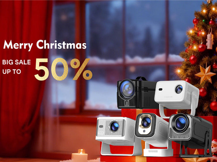 Spend Christmas With Light — A Warm Night, A Portable Projector