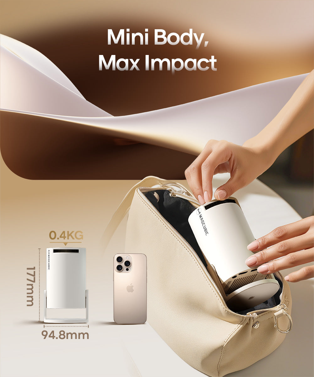 Magcubic HY300 Pro Projector Mini Portable | 4K Support Android 11 WiFi6 BT5.0 | 200 ANSI Home Theater & Outdoor