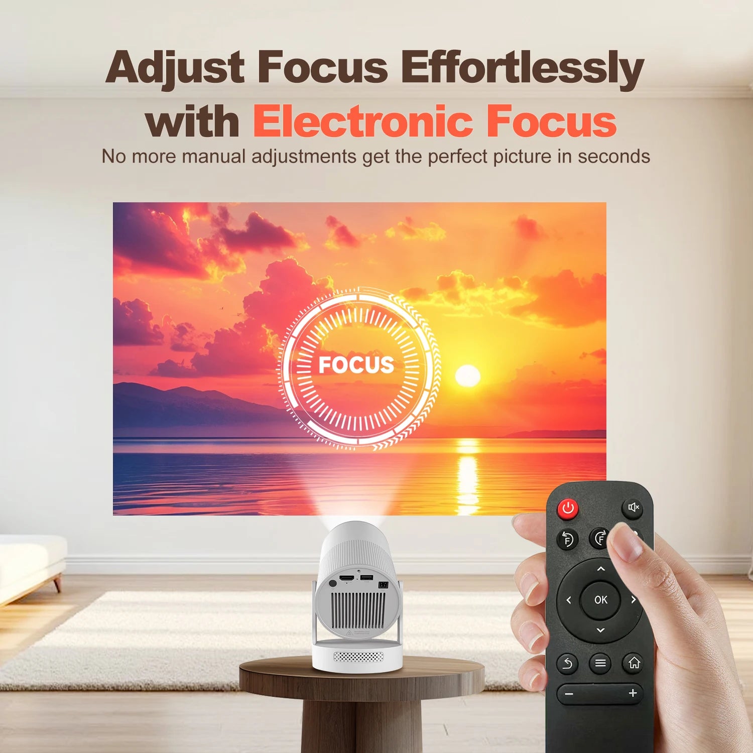 Magcubic 4K HY300 Ultra Portable Projector – 720P, 300 ANSI, Android 11 ...