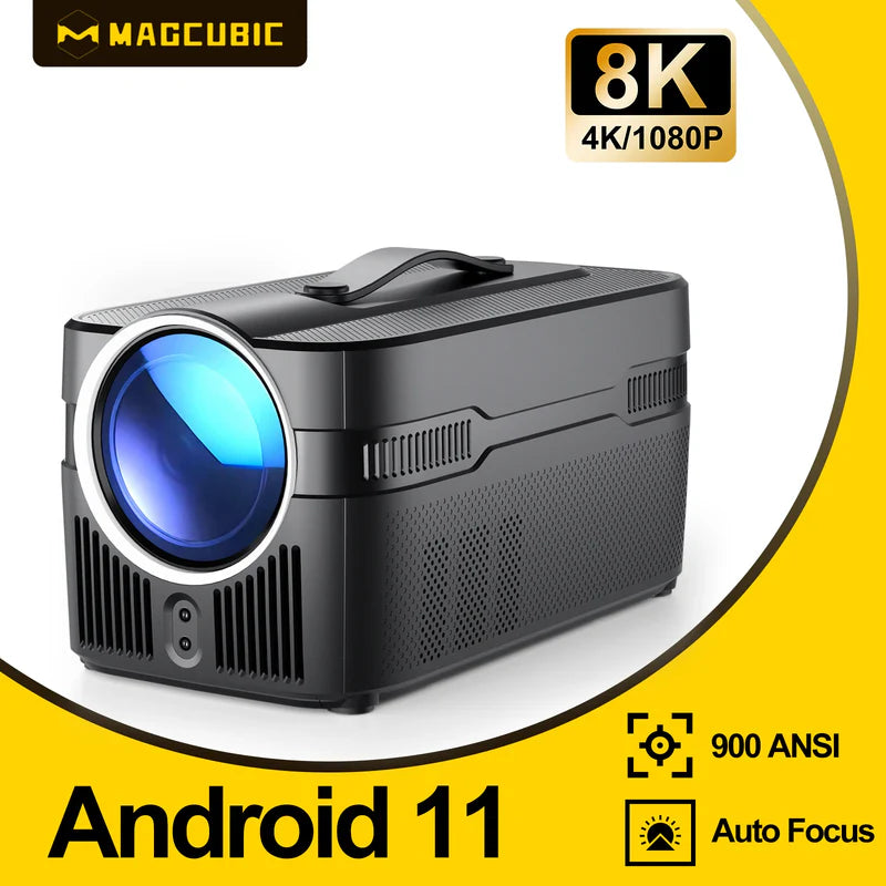 Magcubic HY450C 900ANSI Auto Focus Projector 8K 1080P Ultra Short Throw Allwinner H713 BT5.4 Auto Offset Home Theater Voice