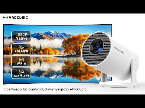 Magcubic HY300 Pro Projector Mini Portable | 4K Support Android 11 WiF